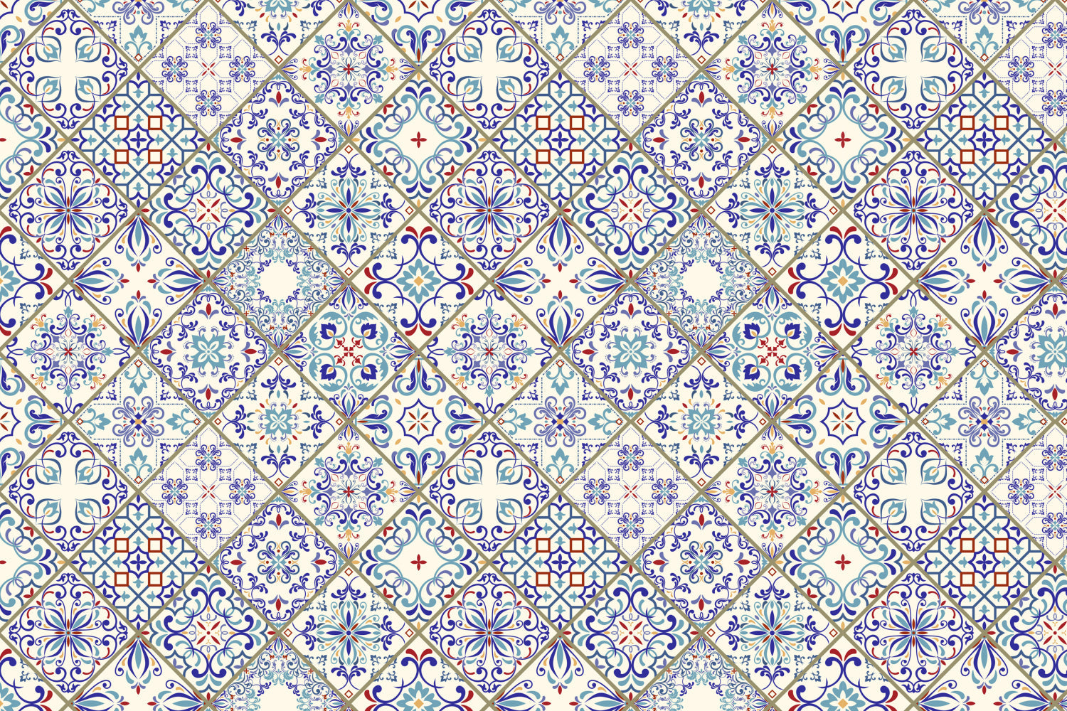 Toilettenrückwand Patchwork