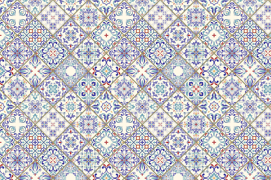 Toilettenrückwand Patchwork
