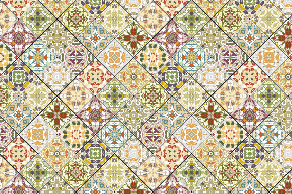 Toilettenrückwand Patchwork