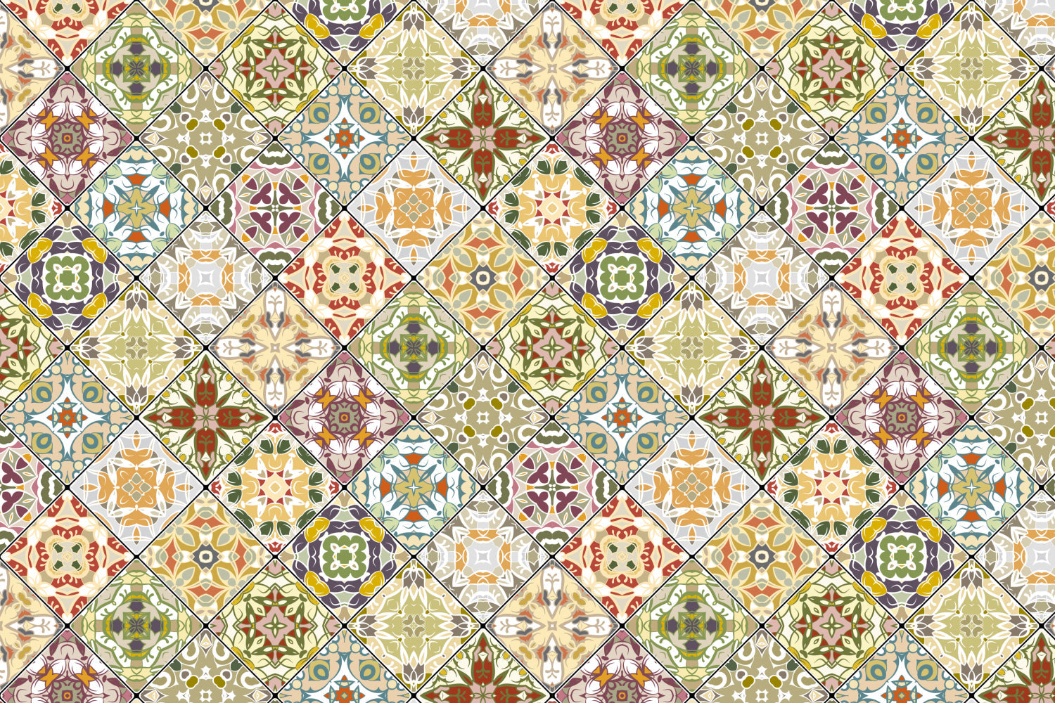 Toilettenrückwand Patchwork
