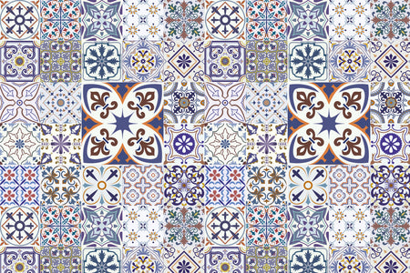 Toilettenrückwand Patchwork