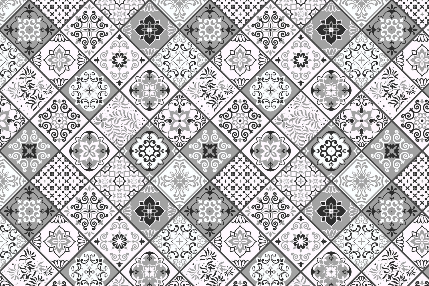 Toilettenrückwand Patchwork