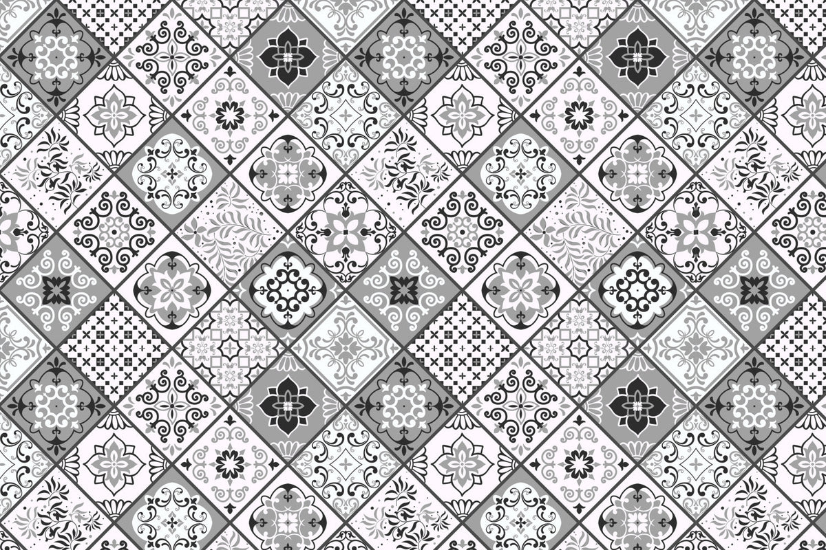 Toilettenrückwand Patchwork