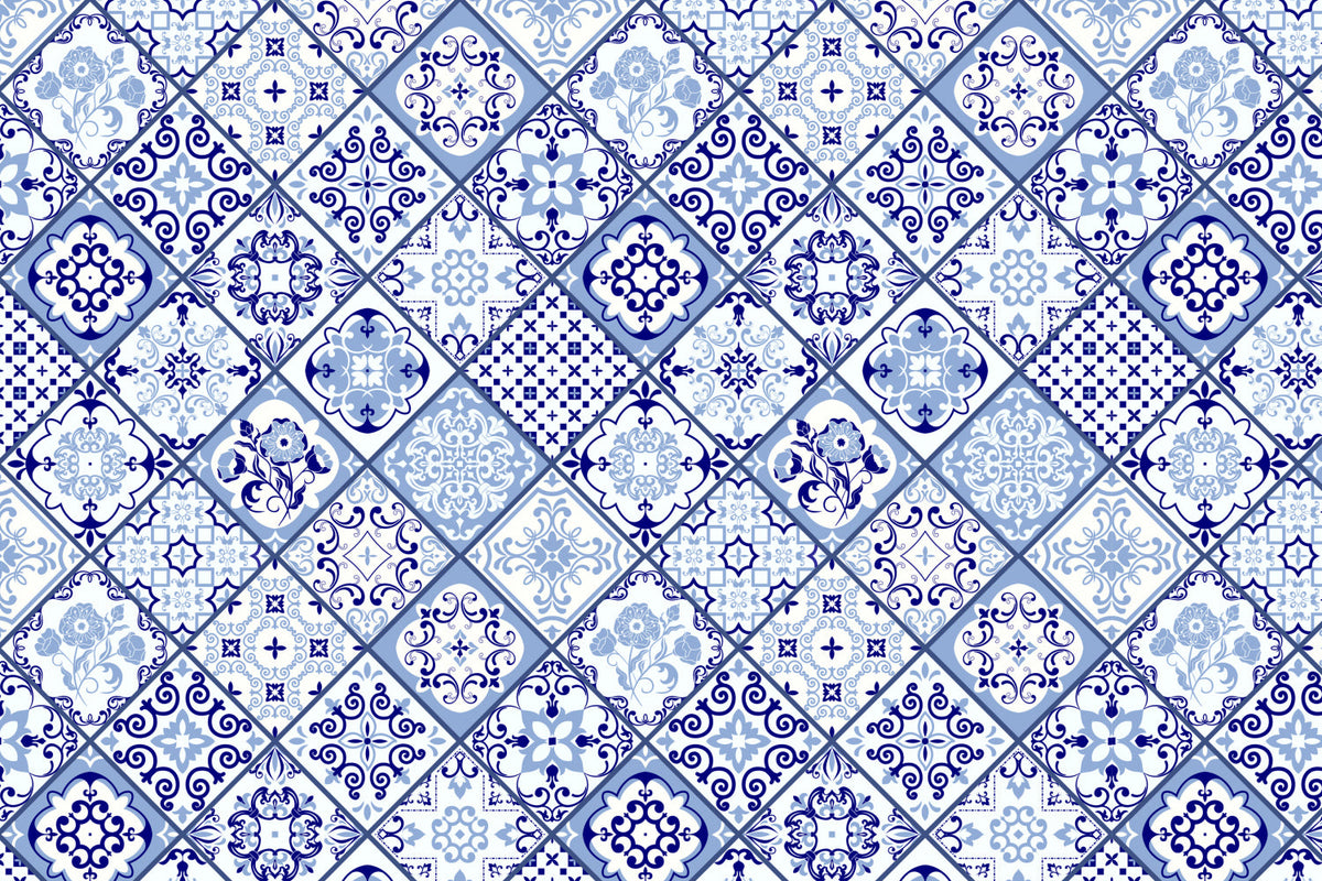 Toilettenrückwand Patchwork