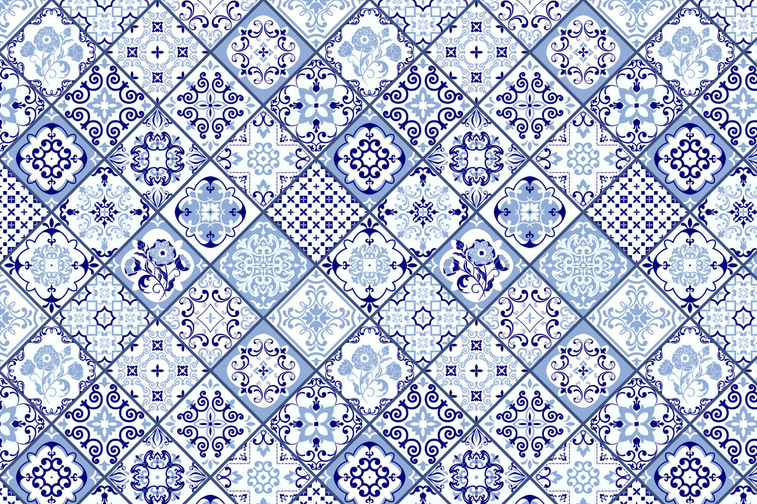 Toilettenrückwand Patchwork