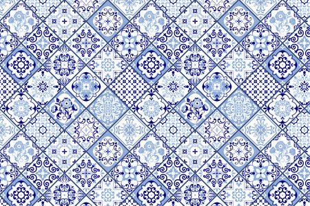 Toilettenrückwand Patchwork