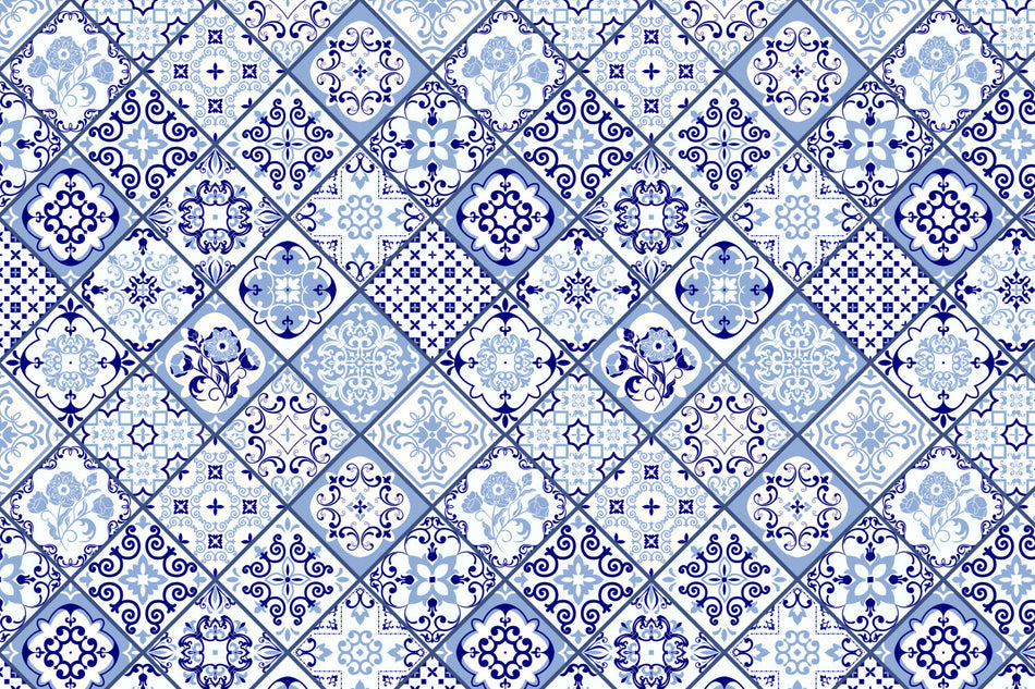 Toilettenrückwand Patchwork