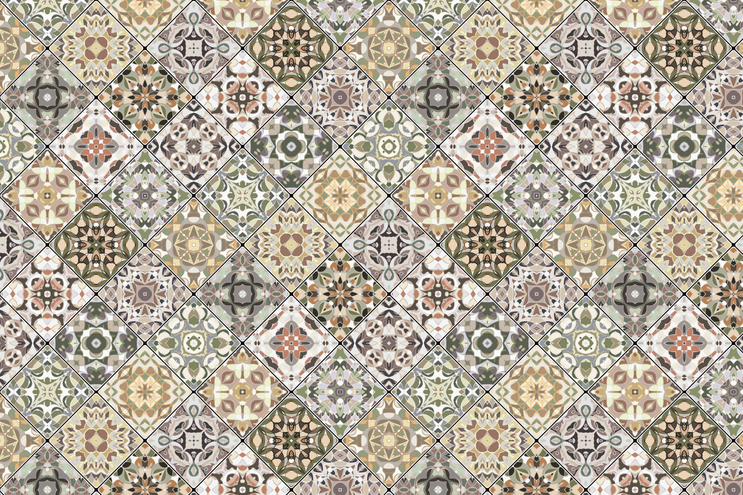 Toilettenrückwand Patchwork