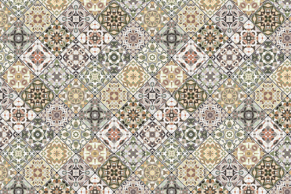 Toilettenrückwand Patchwork