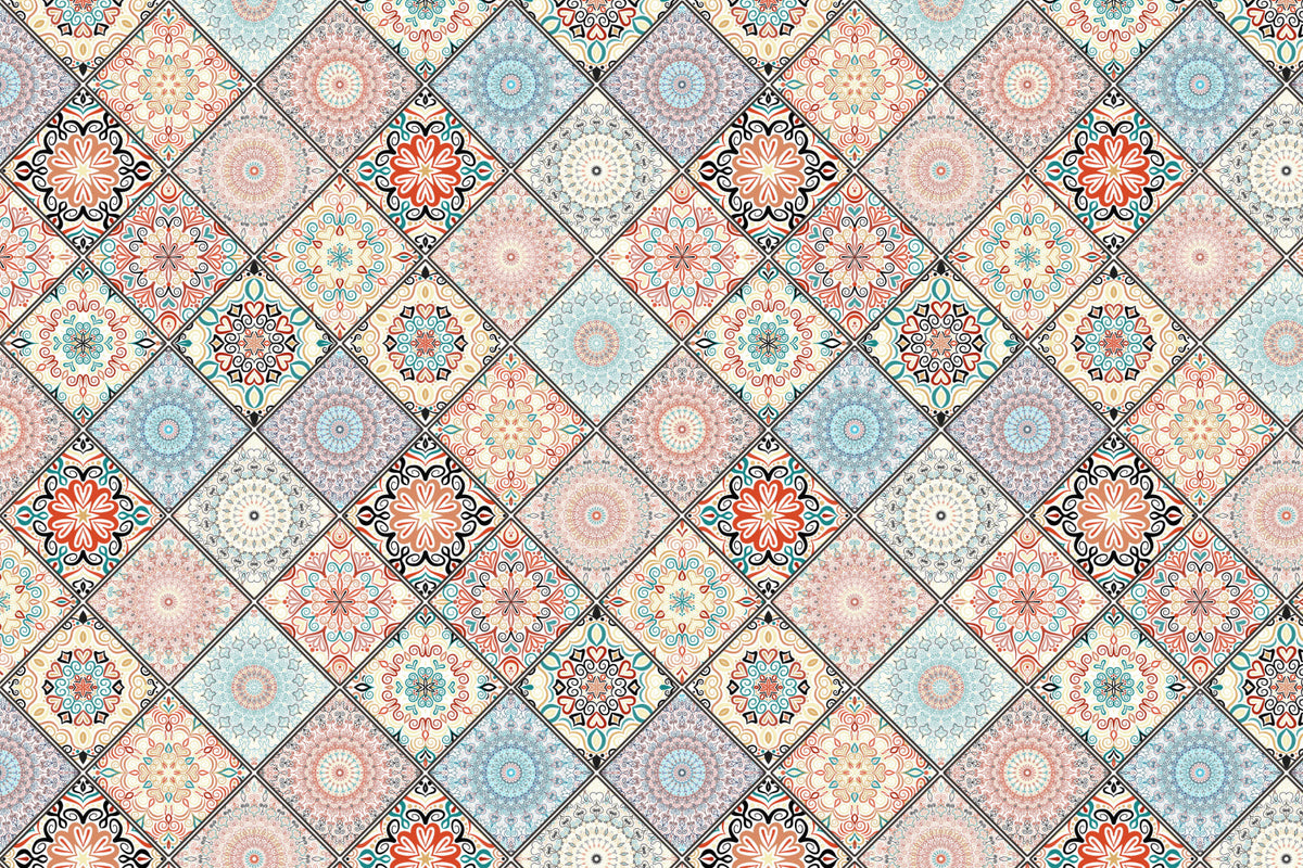 Toilettenrückwand Patchwork