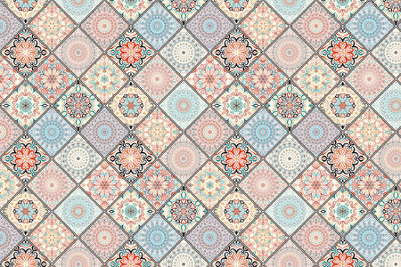 Toilettenrückwand Patchwork