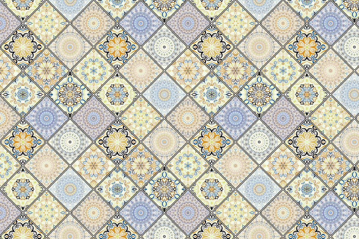 Toilettenrückwand Patchwork