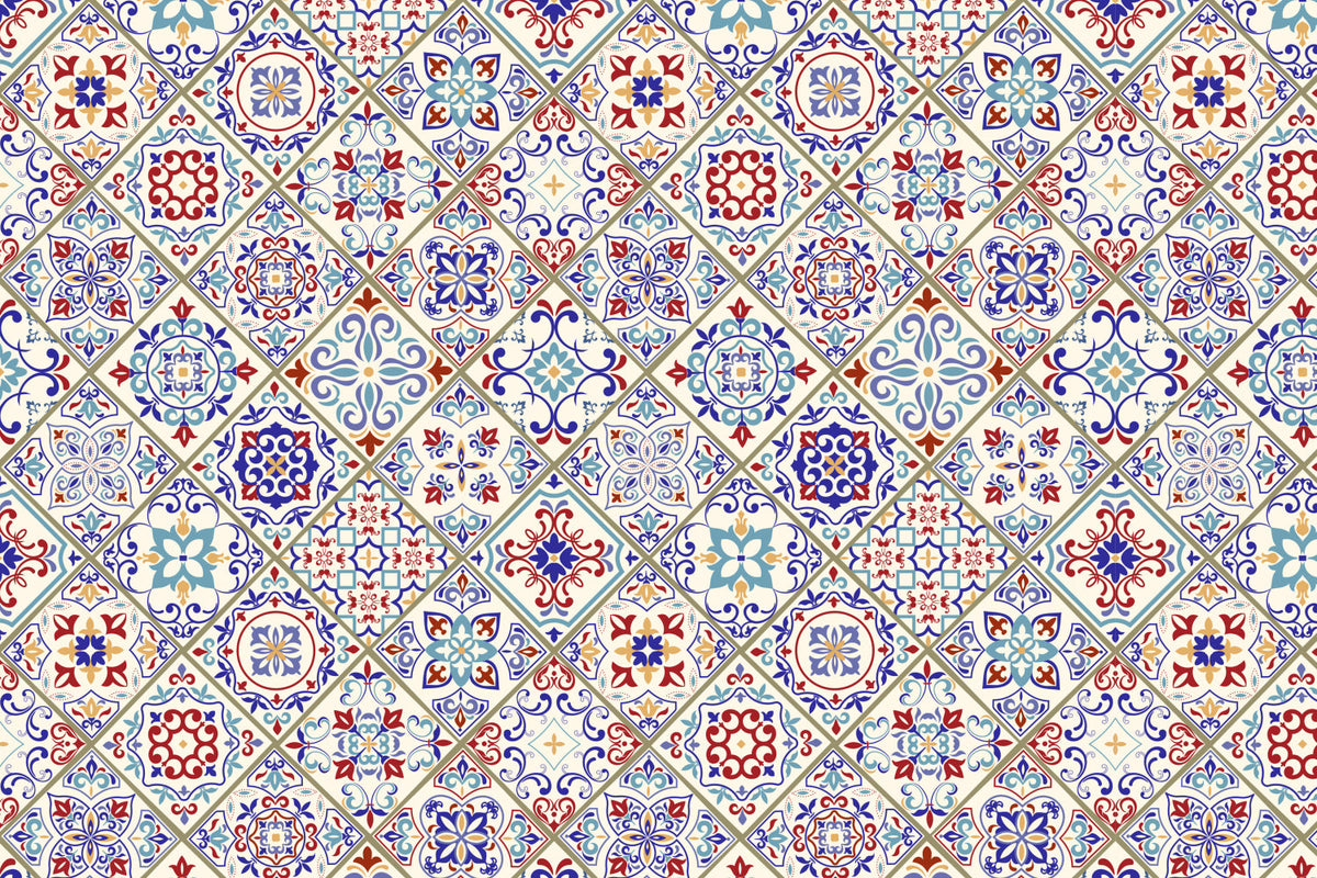 Toilettenrückwand Patchwork