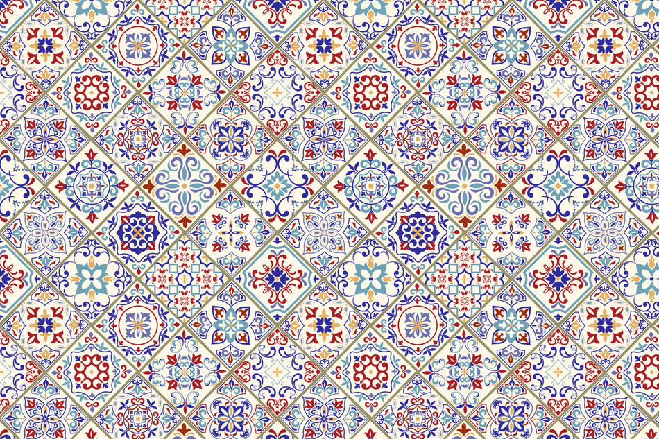 Toilettenrückwand Patchwork