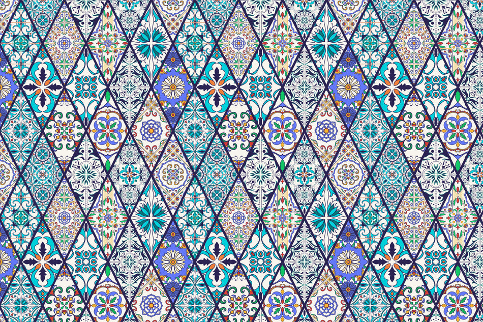 Toilettenrückwand Patchwork