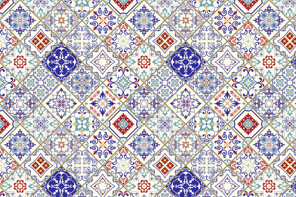 Toilettenrückwand Patchwork