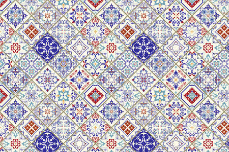 Toilettenrückwand Patchwork