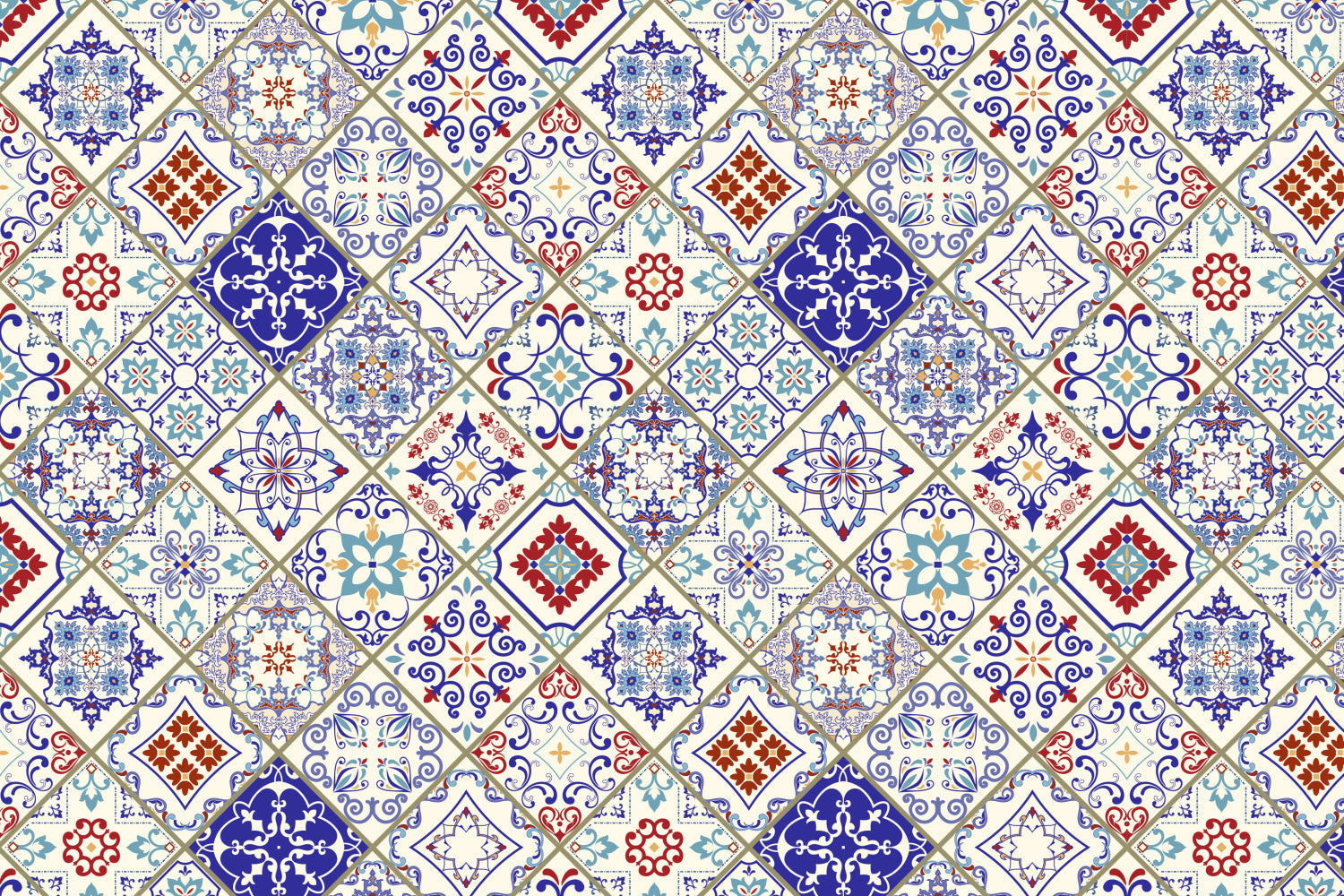 Toilettenrückwand Patchwork