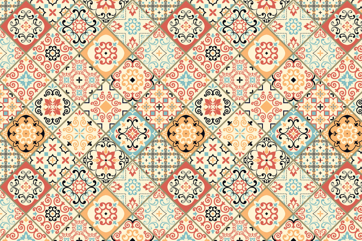 Toilettenrückwand Patchwork