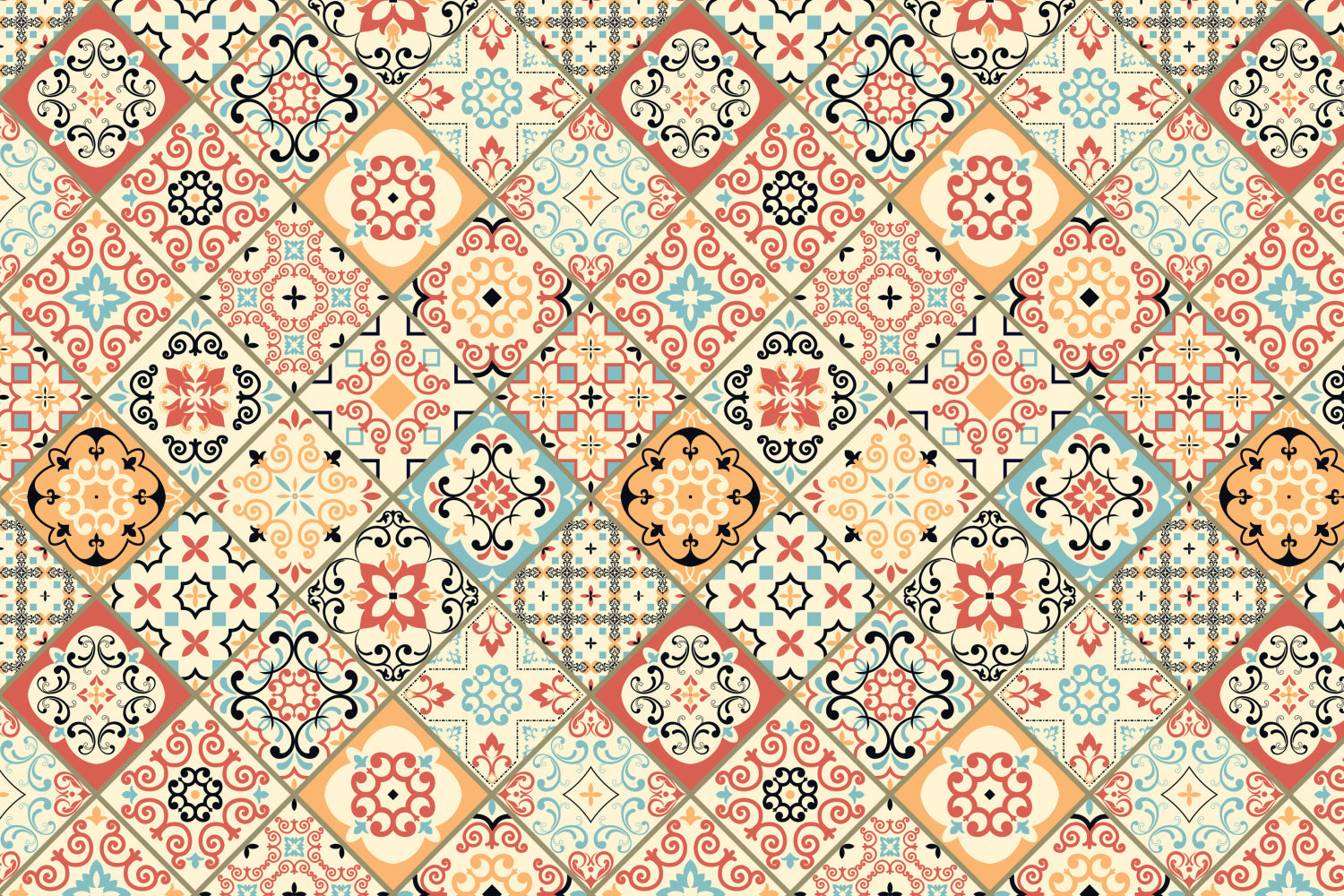 Toilettenrückwand Patchwork