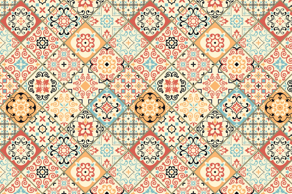 Toilettenrückwand Patchwork