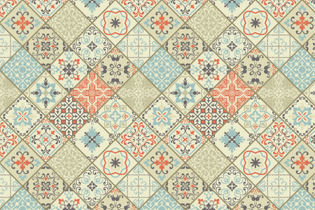 Toilettenrückwand Patchwork
