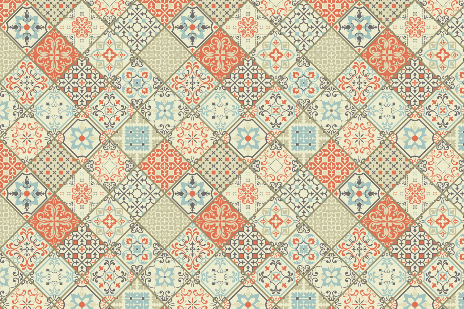 Toilettenrückwand Patchwork