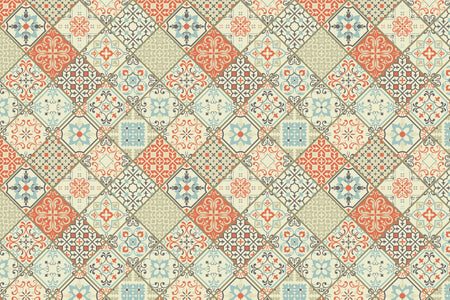 Toilettenrückwand Patchwork