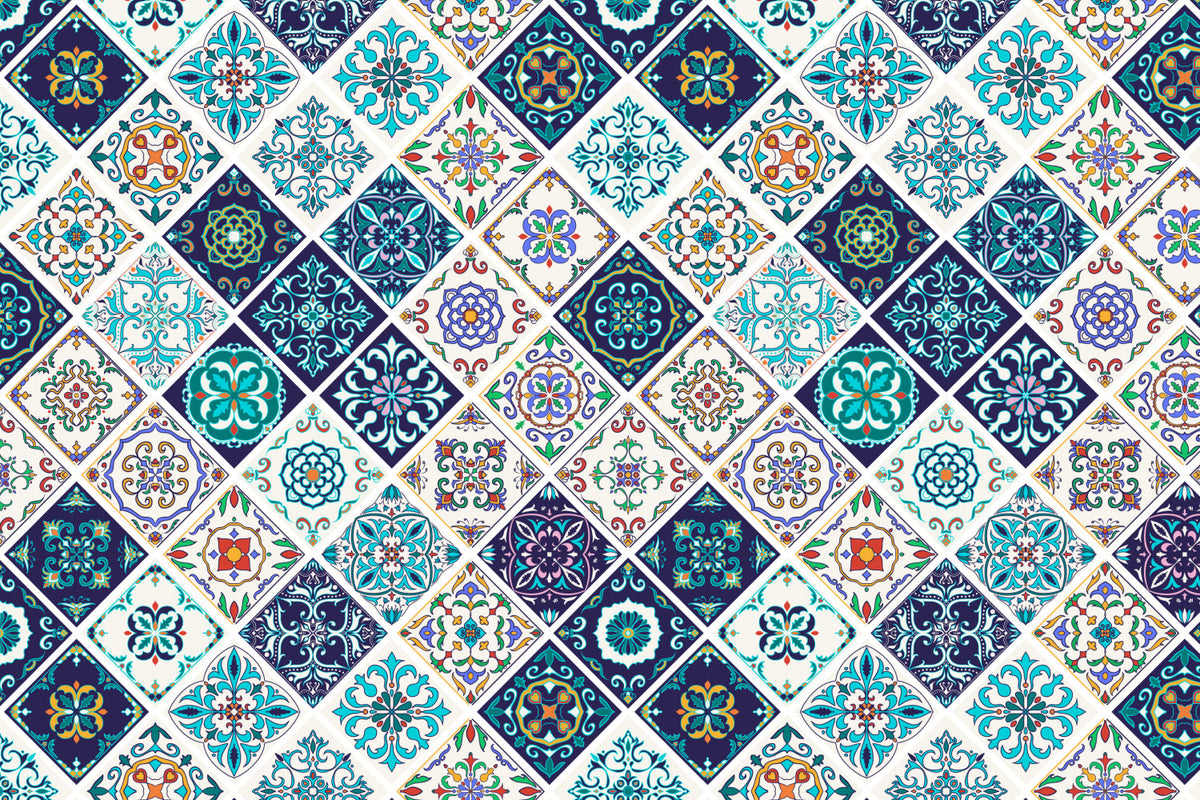 Toilettenrückwand Patchwork