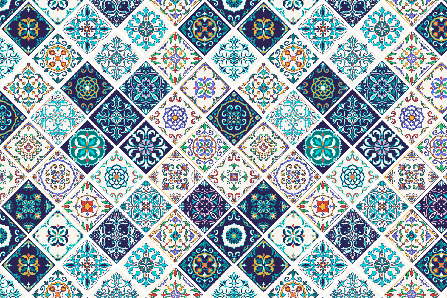 Toilettenrückwand Patchwork