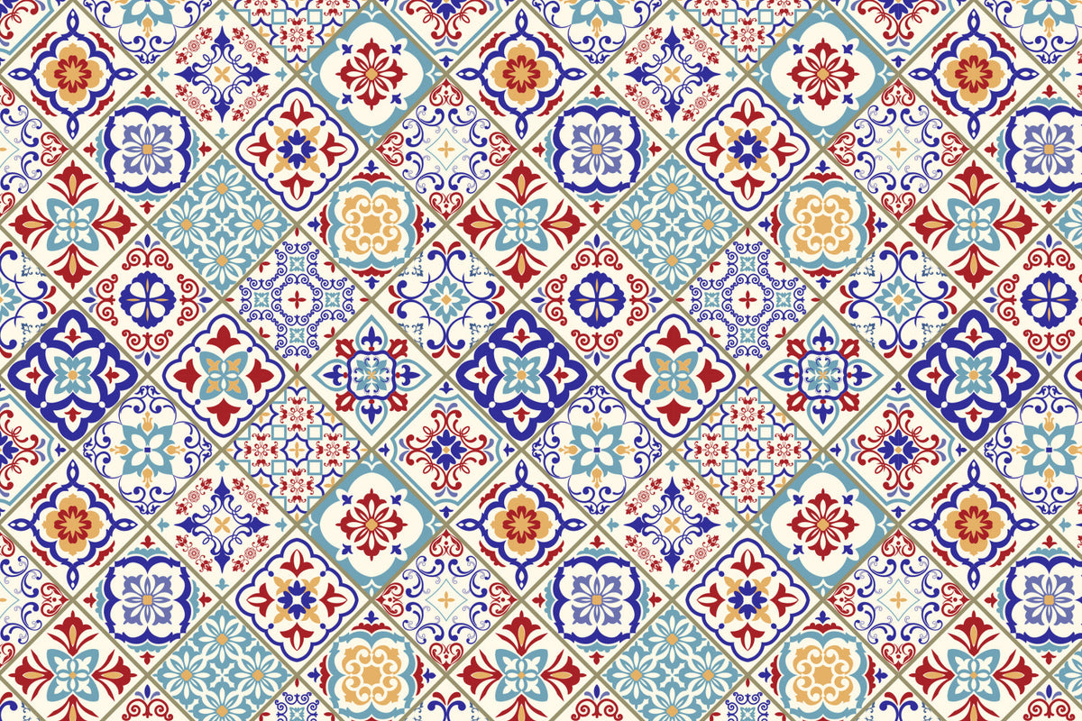 Toilettenrückwand Patchwork