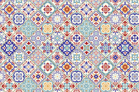 Toilettenrückwand Patchwork