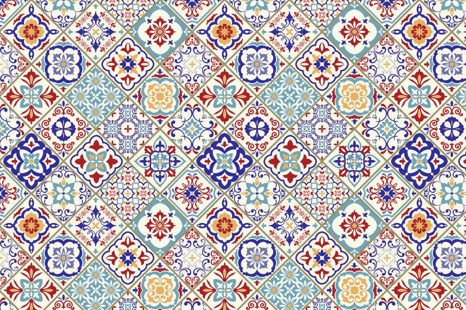 Toilettenrückwand Patchwork