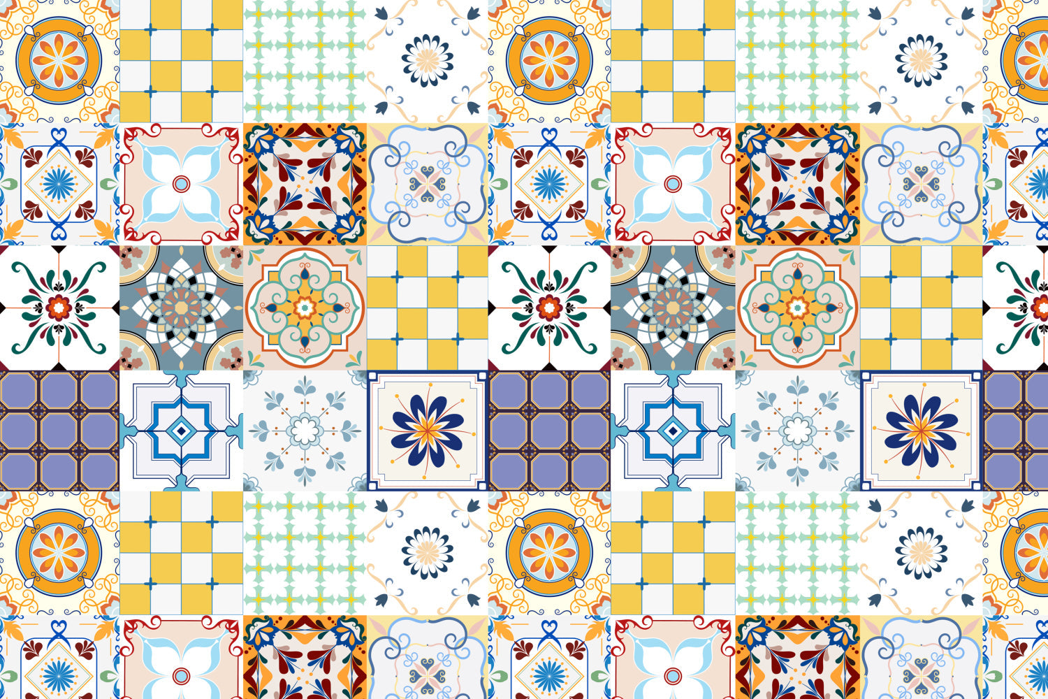 Toilettenrückwand Patchwork