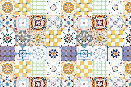 Toilettenrückwand Patchwork