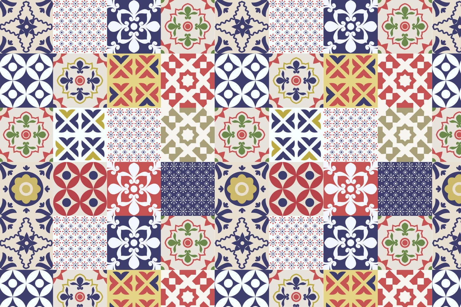 Toilettenrückwand Patchwork