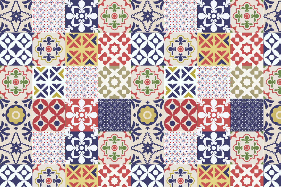 Toilettenrückwand Patchwork
