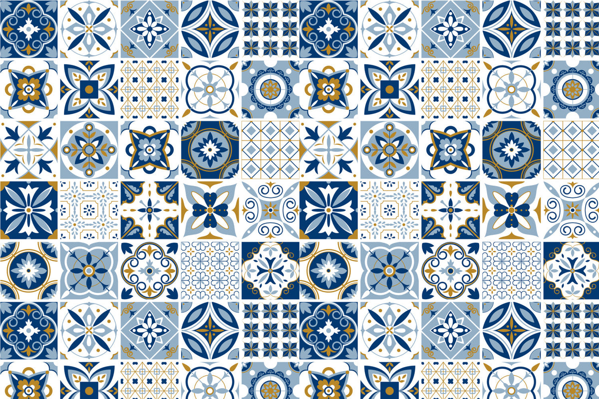 Toilettenrückwand Patchwork