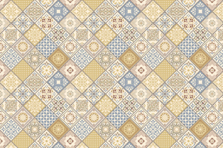 Toilettenrückwand Patchwork
