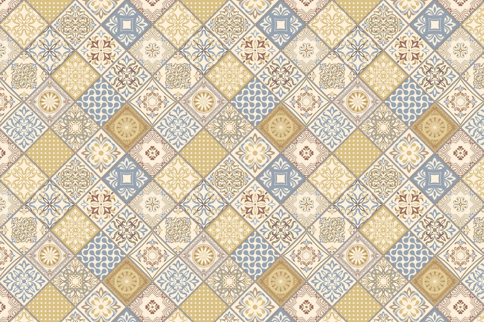 Toilettenrückwand Patchwork