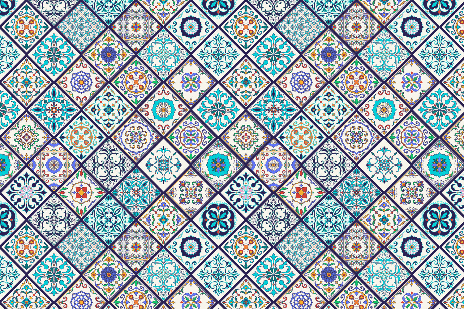 Toilettenrückwand Patchwork