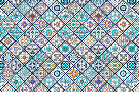 Toilettenrückwand Patchwork