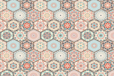Toilettenrückwand Patchwork