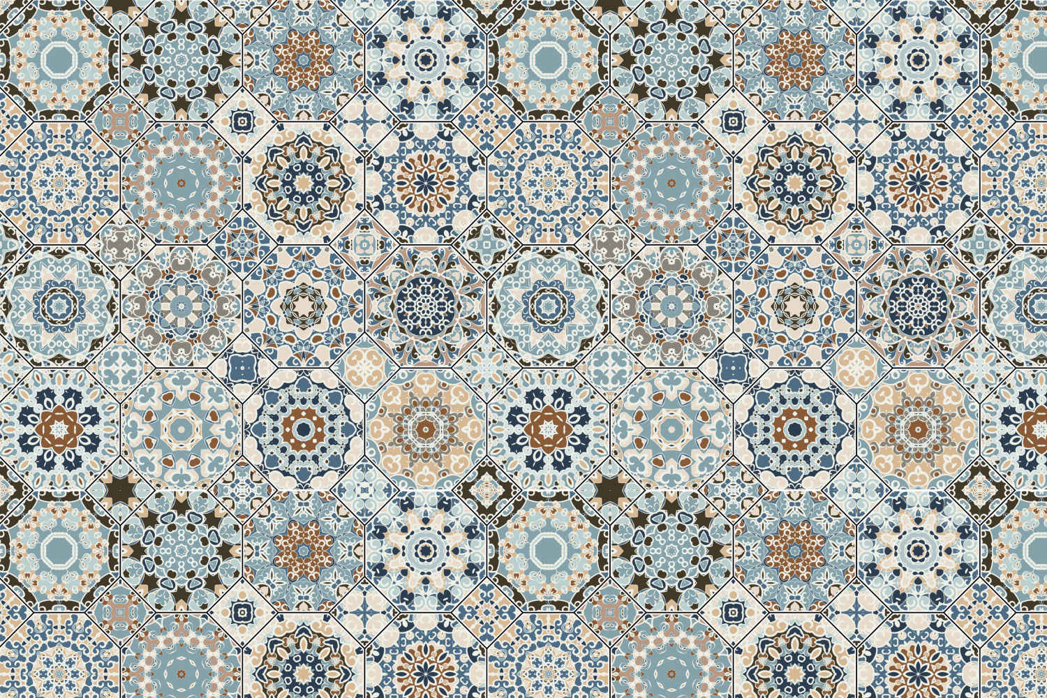Toilettenrückwand Patchwork