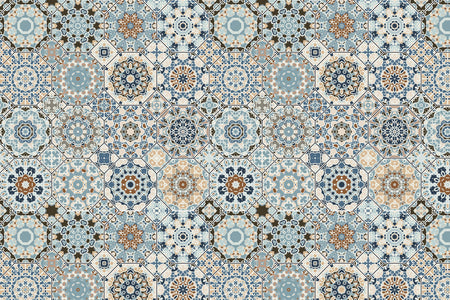 Toilettenrückwand Patchwork