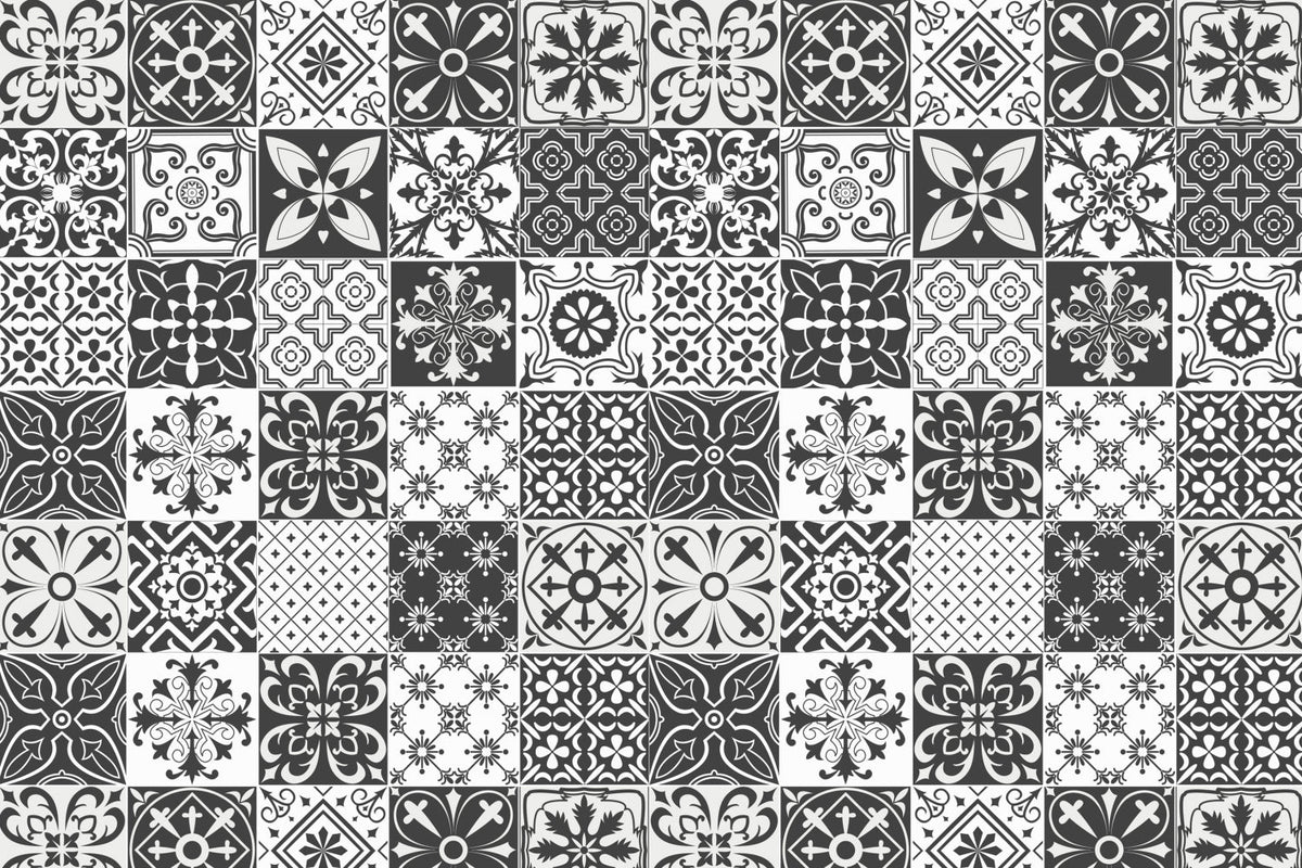 Toilettenrückwand Patchwork