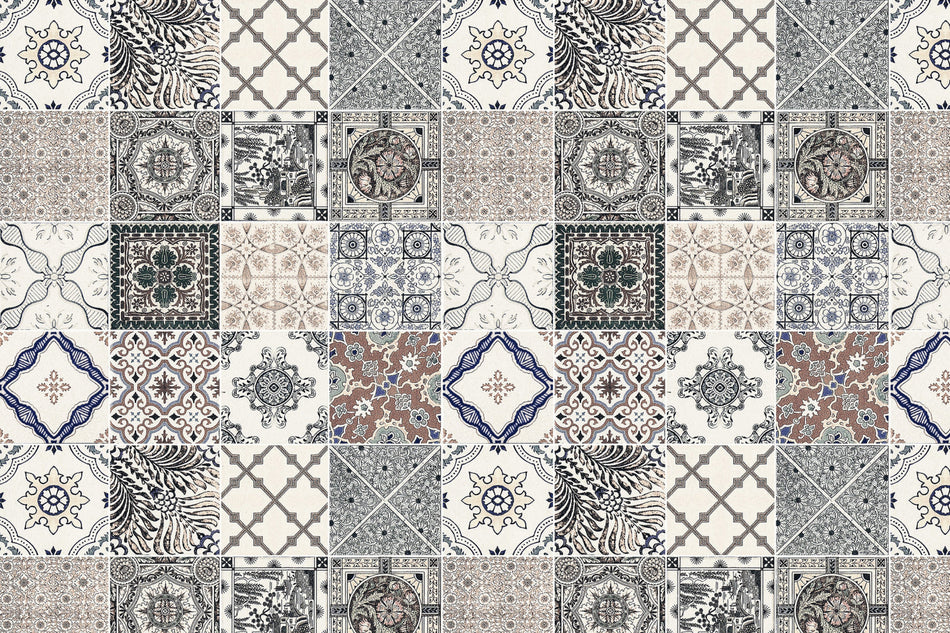 Toilettenrückwand Patchwork