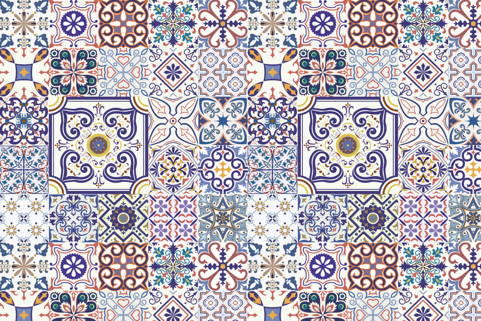Toilettenrückwand Patchwork