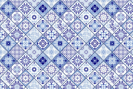 Toilettenrückwand Patchwork