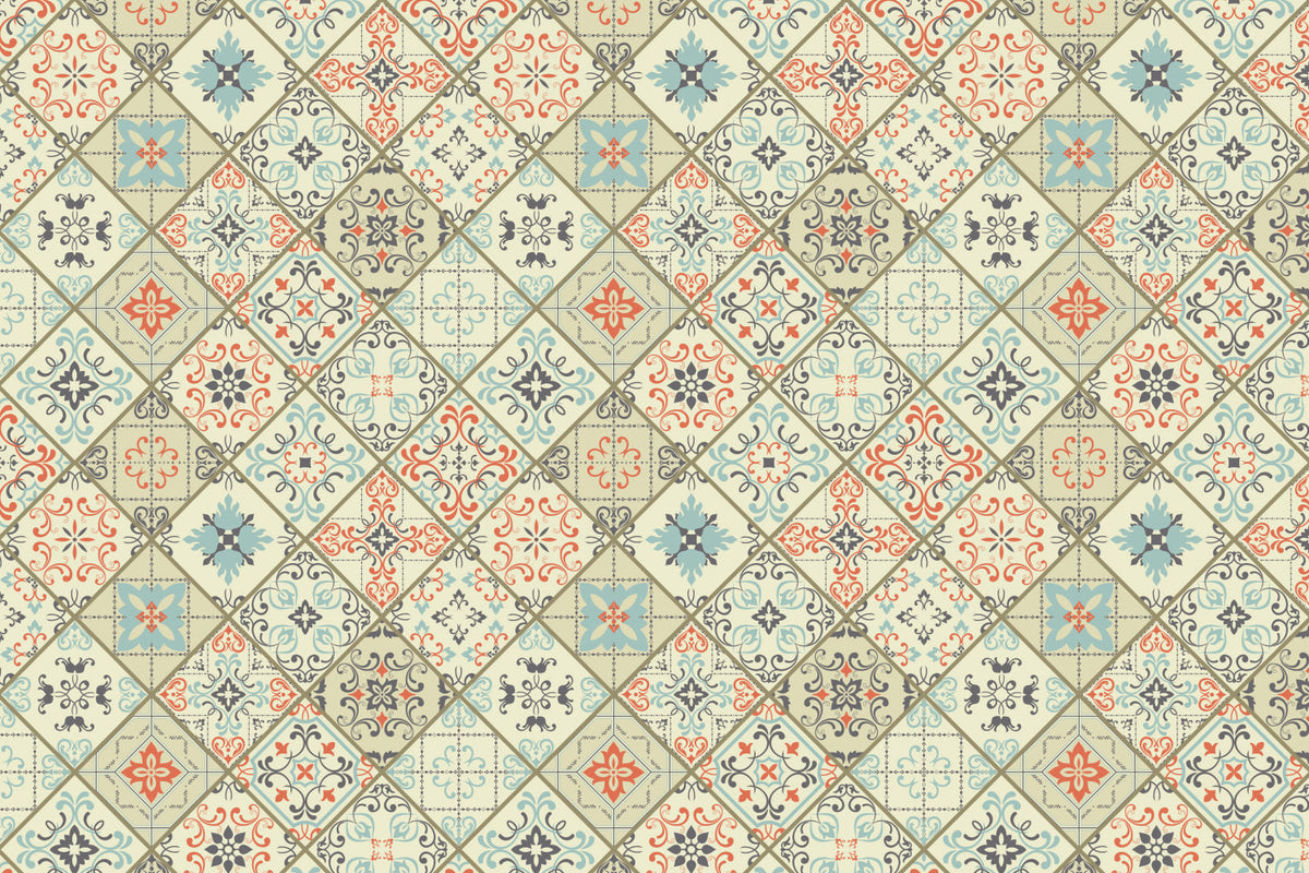 Toilettenrückwand Patchwork